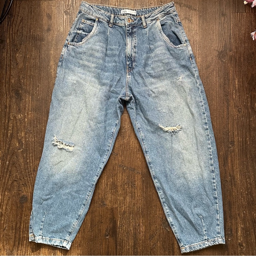 Zara Balloon Denim Jeans